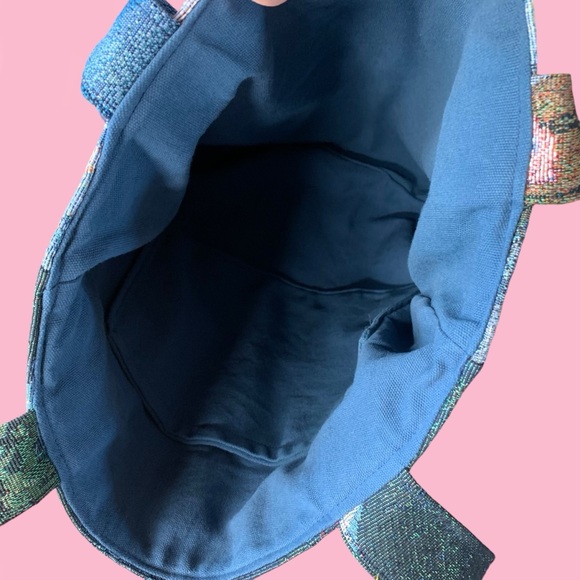 Upcycled Handmade Tapestry Angel Tote Bag! - Picture 8 of 8